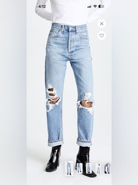Agolde 90s Mid Rise Straight Fit Jeans
